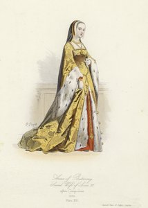 Anna van Bretagne, tweede vrouw van Lodewijk XII van Frankrijk door French School