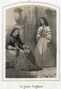Anonieme gravure uit de 19e eeuw. door French School