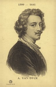 Anthony van Dyck, Vlaams schilder (litho) door French School