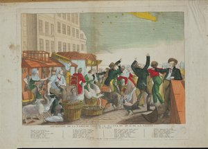 Verschijning van de Grote Komeet in 1811 door French School