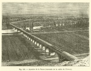 Aquaduct van de Vanne, oversteek van de Yonne vallei door French School