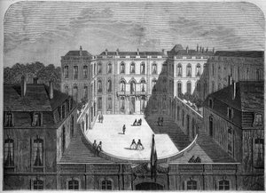 Architectuur: uitzicht op het hotel de la Caisse des dépôts et consignations (18e-19e eeuw), Parijs door French School