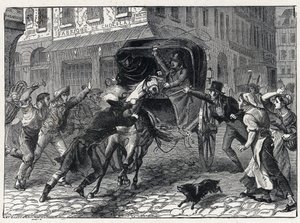 Arrestatie van Georges Cadoudal (1771-1804), een chouan-leider tijdens de Vendee-oorlogen, 9 maart door French School