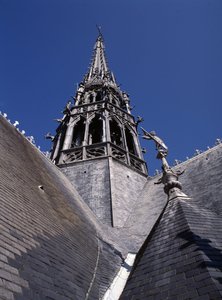 Spits van de Kathedraal van Amiens (80) door French School