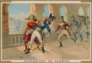 Moord op Jean-Baptiste Kleber, commandant van de Franse troepen in Egypte, Caïro, 1800 door French School