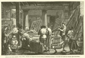 Werkplaats van de heer Jadot, timmerman, in Parijs door French School