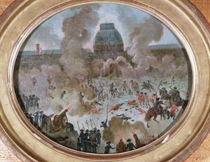 Aanval op de Tuilerieën, Parijs, 10 augustus 1792 door French School