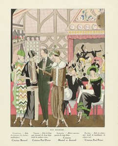 Aux Accacias ..., uit Art-Gout-beaute, uitg. 1924 (pochoir Print)