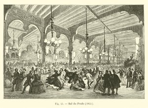 Bal du Prado, 1855 door French School