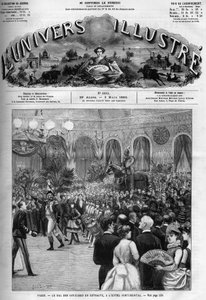 Bal van de Societe fraternelle des officiers en retraite, lid van het Legioen van Eer, in het Hotel Continental in Parijs op 27 februari