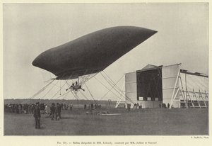 Luchtschip van de heren Lebaudy, gebouwd door de heren Julliot en Surcouf door French School