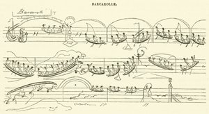 Barcarolle (gravure) door French School