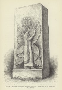Bas-reliëf, Parsargadae, hoogte van figuur, 3 m door French School