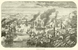 Slag bij Navarin (gravure)