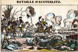Slag bij Austerlitz op 2 december door French School