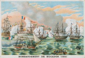 Bombardement van Mogador, Marokko, door de Fransen, 1844 door French School