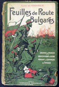Boekomslag van een oorlogscorrespondentendagboek tijdens de Balkanoorlogen van 1912-13, 1913