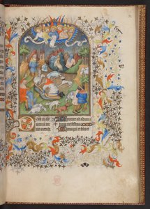 Getijdenboek, Add MS 32454 f.32r, Frankrijk door French School