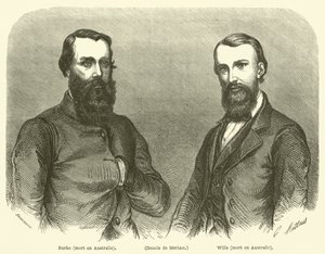Burke, Wills, gestorven in Australië door French School