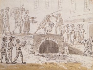 Borstbeeld van Marat in een riool gegooid, 5 februari 1795
