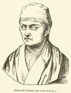 Buste van Froissart (gravure) door French School
