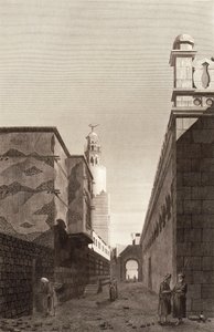 Caïro: uitzicht op de buitenkant van de moskee van Toulon door French School