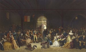 Oproep voor de laatste slachtoffers van de Terreur in de St. Lazare-gevangenis, Franse Revolutie, 1794