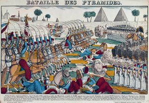 Expeditie van Egypte (1798-1801): Slag om Egypte op 21/07/1798 door French School