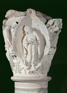Kapiteel met de Tweede Sleutel van het Gregoriaans, ca.1095 door French School