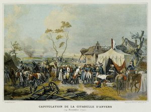 Capitulatie van de Citadel van Antwerpen (Vlaanderen, België), 29 november 1792 door French School
