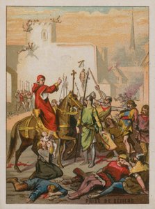 Verovering van Beziers door de Kruisvaarders in 1209 door French School