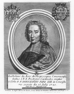 Portret van Kardinaal Dubois (gravure) door French School
