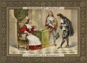 Kardinaal Mazarin en Jean-Baptiste Colbert, Franse staatslieden, 17e eeuw