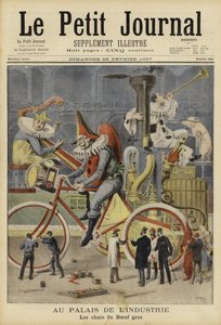 Carnavalswagens worden voorbereid in het Palais de l