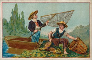 Karper (chromolitho) door French School