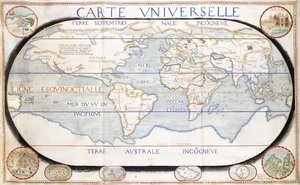 Universele kaart door French School