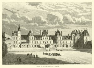 Kasteel van Fontainebleau door French School