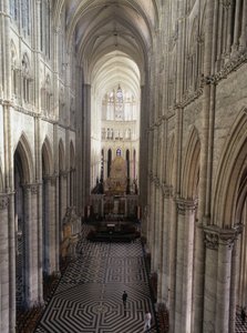 Kathedraal van Amiens: interieur (Somme 80) door French School