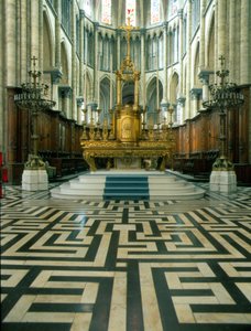 Kathedraal van Saint Omer (Noord 59): Altaar en doolhof