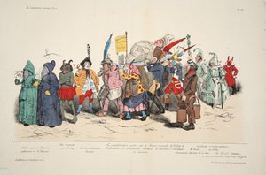 Ceremonie des Cendres Politique, uit La Caricature, uitgegeven in 1833 door French School
