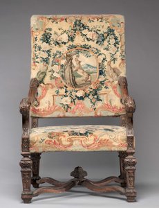 Stoel, fabrikant Savonnerie Fabriek, voor 1717