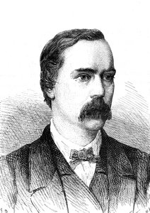 Charles BRIGHT (1832-1888), Engelse ingenieur, installatie van de transatlantische telegraafkabel. Gravure 1868 door French School