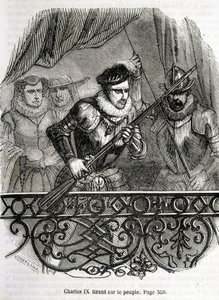 Karel IX schiet op het volk - in 