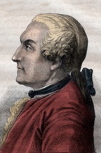 Charles de La Condamine (1701-1774) Franse ontdekkingsreiziger en wetenschapper - Portret van Charles Marie de La Condamine (1701-1774), ontdekkingsreiziger en Franse wetenschapper - illustratie uit 