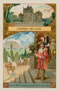 Kasteel van Lude, waar Lodewijk XIII (1601-1643) de nacht van juni 1619 doorbracht