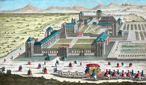 Chateau de Vincennes bij Parijs - in de 18e eeuw