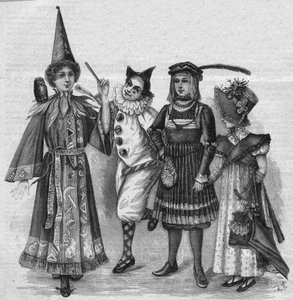 Kinderkleding: heksenkostuums, clown, page en 
