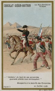 Chocolat Guerin-Boutron handelskaart, Historische Woorden serie door French School