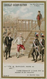 Chocolat Guerin-Boutron handelskaart, Historische Woorden serie