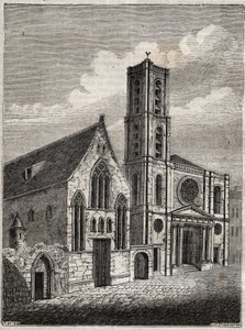 Kerk van Saint-Jacques-du-Haut-Pas door French School